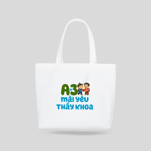 Mẫu thiết kế Túi canvas A3 mãi yêu thầy Khoa