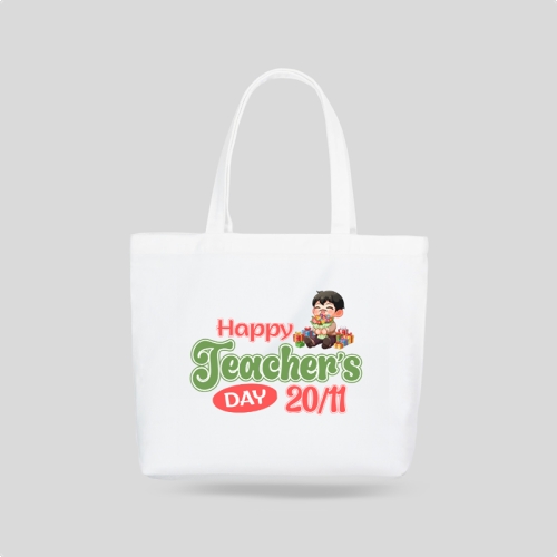 Mẫu thiết kế Túi canvas Happy teacher's day