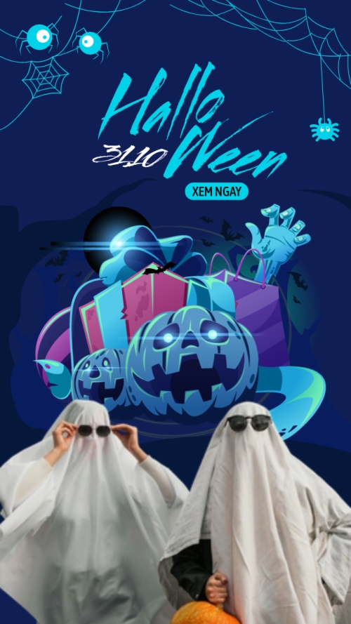 Mẫu thiết kế Thumbnail tiktok Halloween, lễ hội ma quái, sự kiện, event, lễ hội ma quái, lễ hội, festival, hiện đại, modern