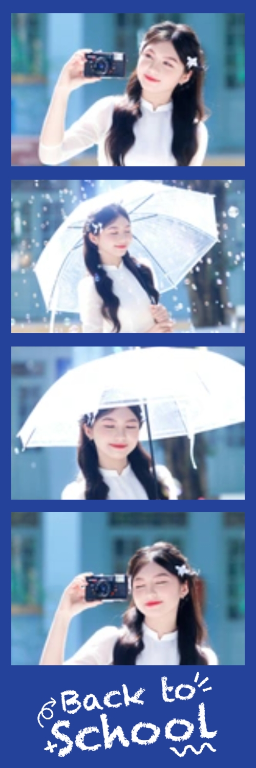 Mẫu thiết kế Bộ Ảnh Photobooth Tựu trường, đến trường, nhập học, giáo dục, education, school, trường học, hiện đại, modern