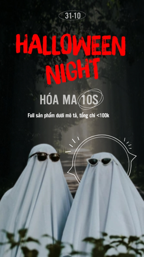 Mẫu thiết kế Thumbnail tiktok Halloween, lễ hội ma quái, sự kiện, event, lễ hội ma quái, lễ hội, festival, hiện đại, modern