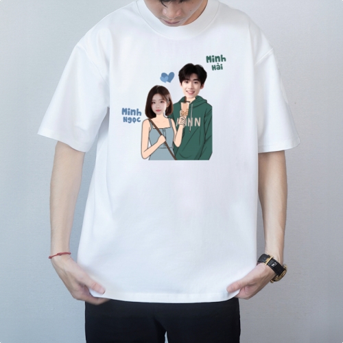 Mẫu thiết kế Áo thun Couple, cặp đôi, người yêu, lover, tình yêu, love, đơn giản, simple, cute, dễ thương
