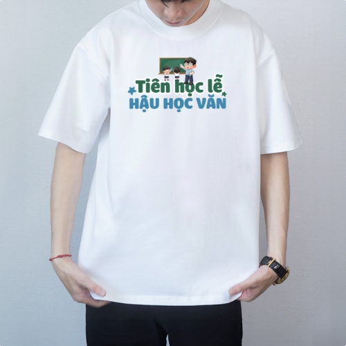 Mẫu thiết kế Áo thun Tiên học lễ hậu hoạc văn