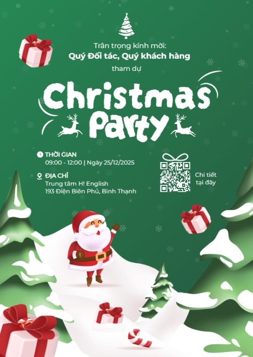 Mẫu thiết kế Thư mời Christmas Party 1765821247