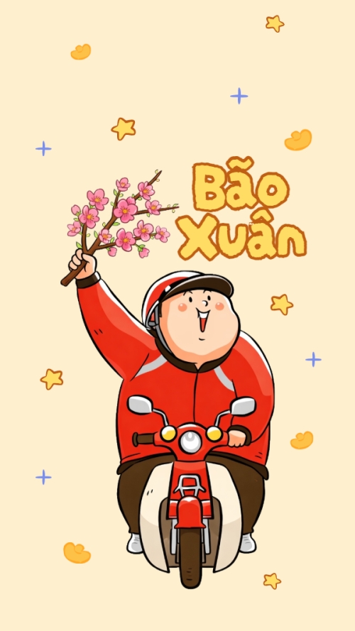 Mẫu thiết kế Hình nền điện thoại Bão xuân 1768385146