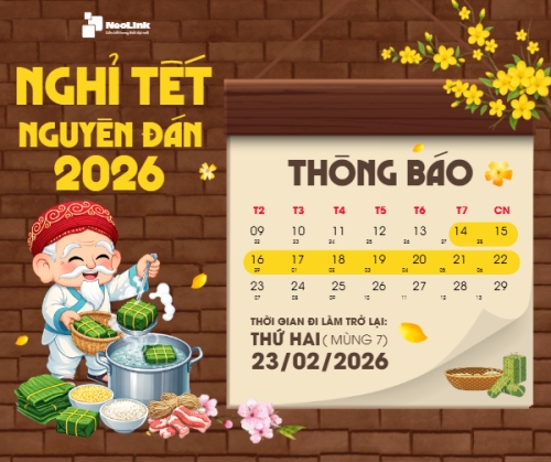Mẫu thiết kế Bài post MXH ngang Thông báo nghỉ tết Nguyên Đán 1768385146