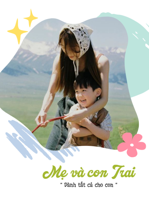 Mẫu thiết kế Bộ Ảnh Polaroid Gia đình, family, em bé, dễ thương, hoa lá