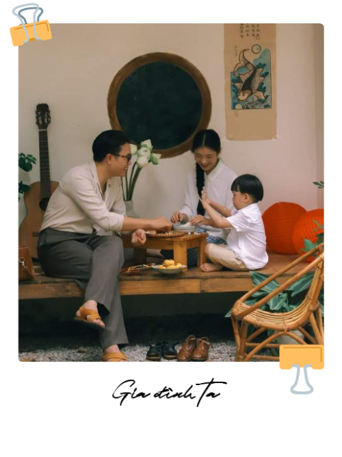Mẫu thiết kế Bộ Ảnh Polaroid Gia đình, family, em bé, baby, dễ thương, cute