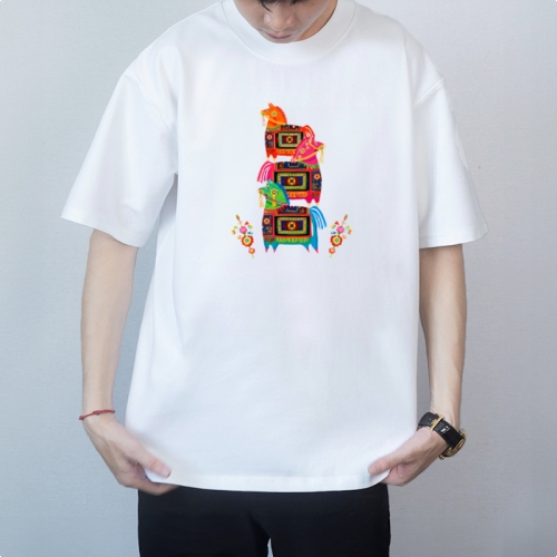 Mẫu thiết kế Áo thun Ngựa Tày mang sắc Thổ cẩm