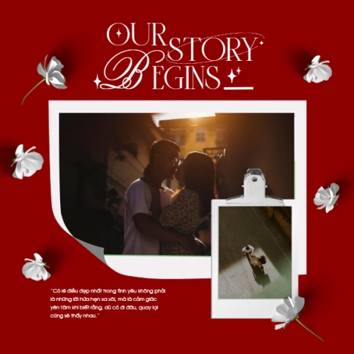 Mẫu thiết kế Photobook vuông Couple, tuổi trẻ, thanh xuân, cá nhân, personal style, hiện đại, modern, simple, đơn giản