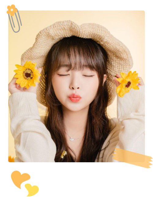 Mẫu thiết kế Bộ Ảnh Polaroid Cô gái, con gái, girl, thanh xuân, đơn giản, dễ thương