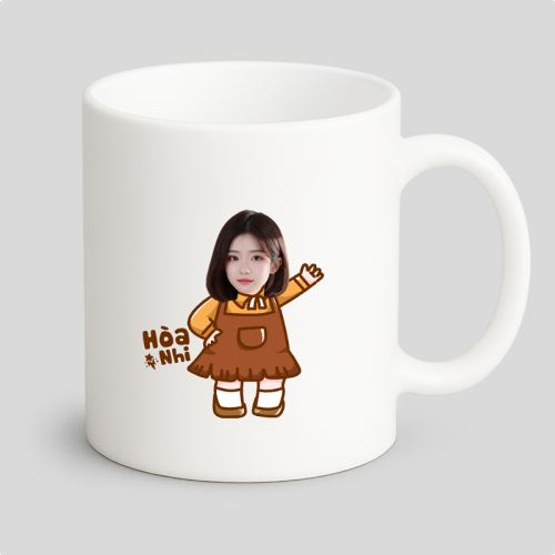 Mẫu thiết kế Ly sứ (cốc) Couple, cặp đôi, Nữ, con gái, girl, tình yêu, love, dễ thương, cute, chibi, hoạt hình, cartoon