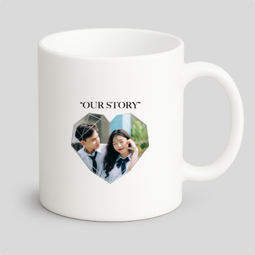 Mẫu thiết kế Ly sứ (cốc) Couple, cặp đôi, tình yêu, love, đơn giản, simple, minimalist, tối giản