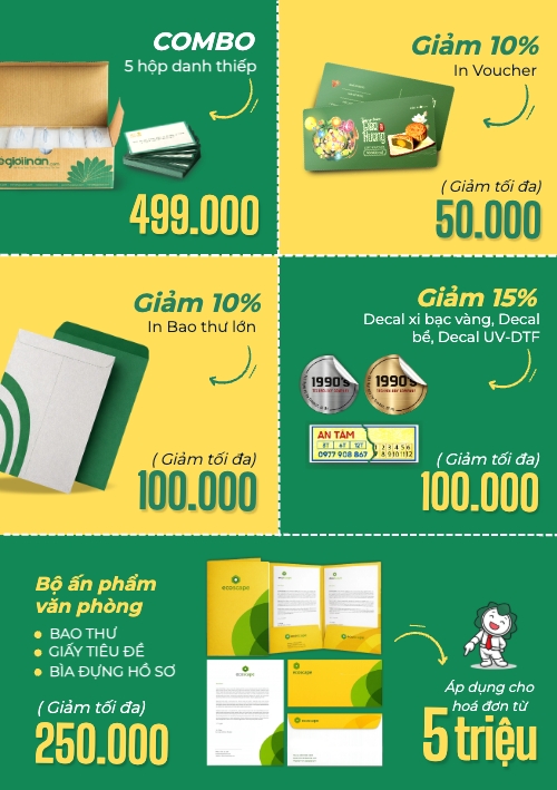 Mẫu thiết kế Hình Website tờ rơi combo