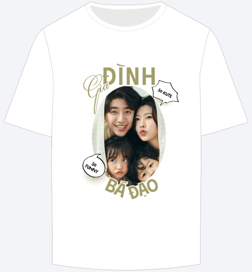 Mẫu thiết kế Áo thun Gia đình, family, nhà