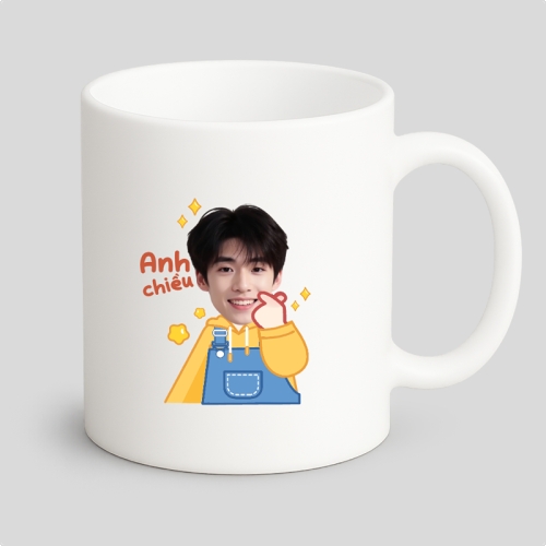 Mẫu thiết kế Ly sứ (cốc) Couple, cặp đôi, Nam, con trai, boy, tình yêu, love, dễ thương, cute, chibi, hoạt hình, cartoon