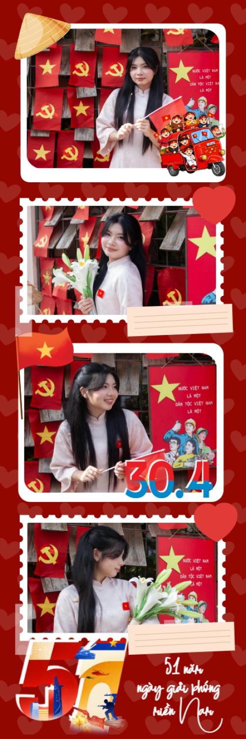 Mẫu thiết kế Bộ Ảnh Photobooth 30 tháng 4