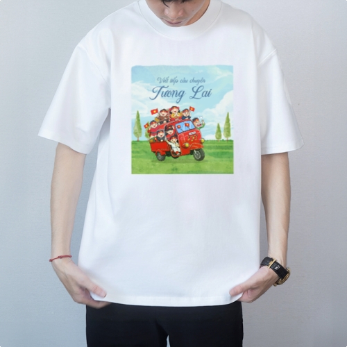 Mẫu thiết kế Áo thun Viết tiếp câu chuyện tương lai