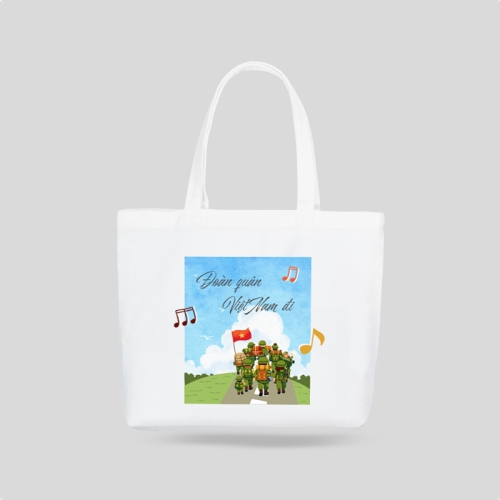 Mẫu thiết kế Túi canvas Đoàn quân Việt Nam đi