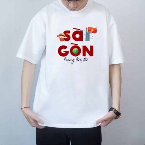 Mẫu thiết kế Áo thun Sài Gòn trong tim tôi