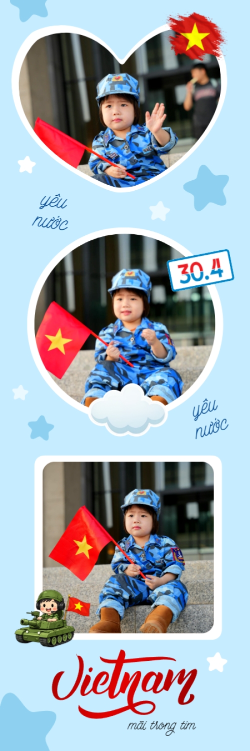Mẫu thiết kế Bộ Ảnh Photobooth Việt Nam mãi trong tim
