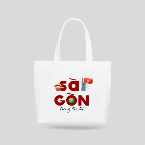 Mẫu thiết kế Túi canvas Sài Gòn trong tim tôi