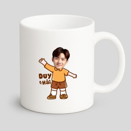 Mẫu thiết kế Ly sứ (cốc) Couple, cặp đôi, Nam, con trai, boy, tình yêu, love, dễ thương, cute, chibi, hoạt hình, cartoon