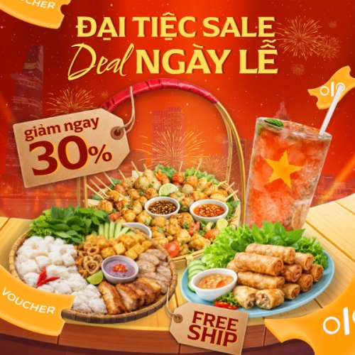 Mẫu thiết kế Bài post MXH vuông Đại tiệc sale, deal ngày lễ 1776184365