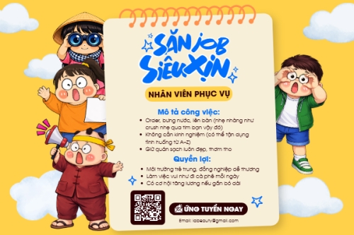 Tuyển dụng nhân viên phục vụ
