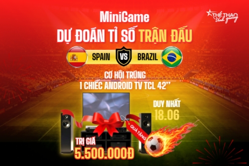 Minigame dự đoán tỉ số trận đầu