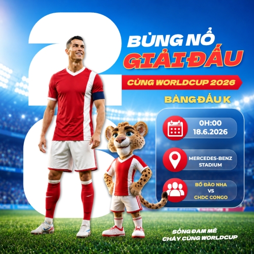 Bùng nổ giải đấu cùng Worldcup