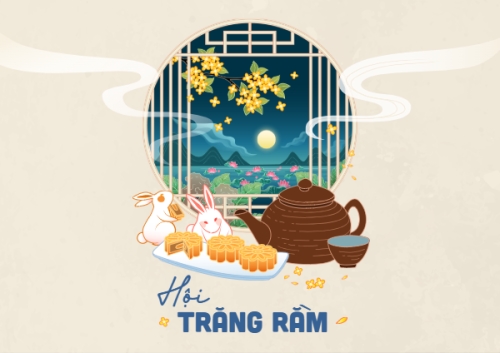 Trung thu, Tết Đoàn Viên, mid-autumn festival, sự kiện, event, dễ thương, cute, chibi, hoạt hình, cartoon