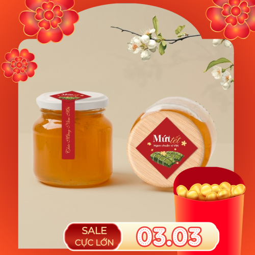 Giảm giá, sale, tết, Tet holiday, nhãn dán, mứt tết, ẩm thực