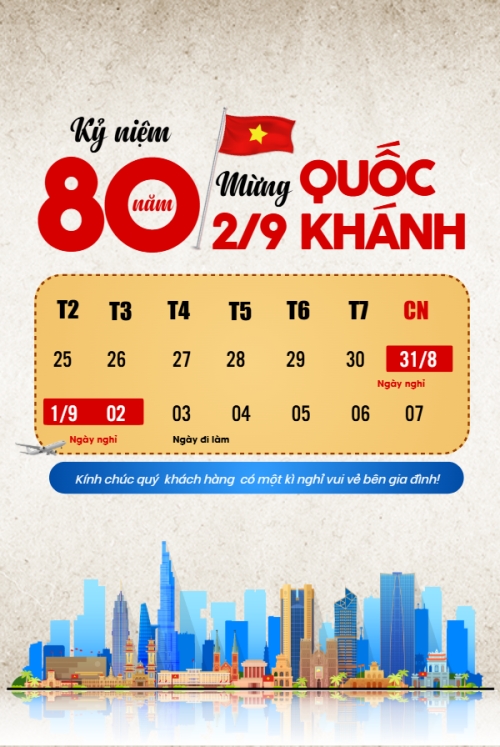 2/9, Quốc Khánh, lễ hội, thông báo, lịch nghỉ, Việt Nam, sự kiện, event, cổ điển, vintage, retro, classic