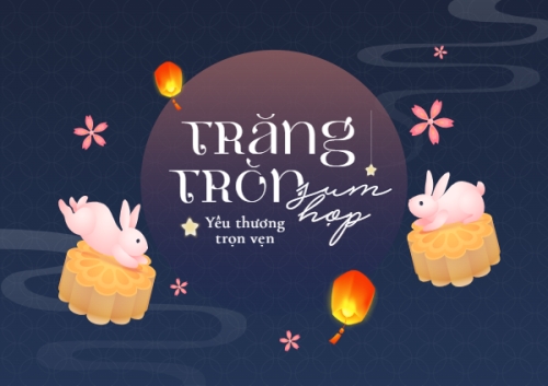 Trung thu, Tết Đoàn Viên, mid-autumn festival, sự kiện, event, dễ thương, cute, chibi, hoạt hình, cartoon