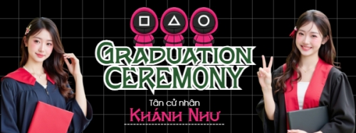 Tốt nghiệp, kỉ yếu, Graduation, yearbook, giáo dục, education, squid game, hoạt hình, cartoon