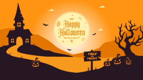 Halloween, lễ hội ma quái, sự kiện, event, dễ thương, cute, chibi, hoạt hình, cartoon