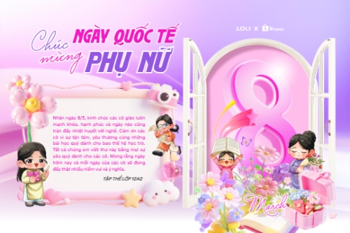 Chúc mừng ngày Quốc tế phụ nữ 8/3