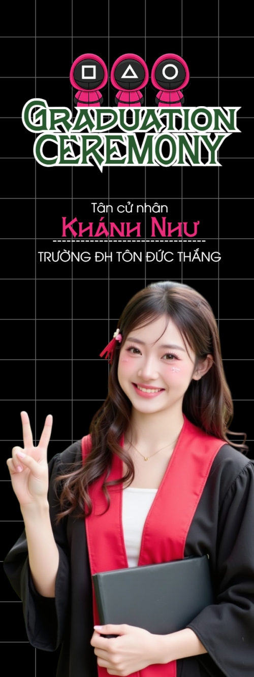 Tốt nghiệp, kỉ yếu, Graduation, yearbook, sự kiện, event, giáo dục, education, squid game