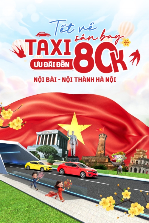 Tết về taxi sân bay ưu đãi đến 80k