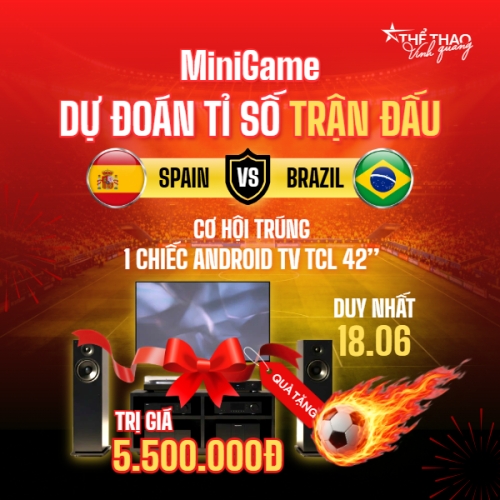 Minigame dự đoán tỉ số trận đầu