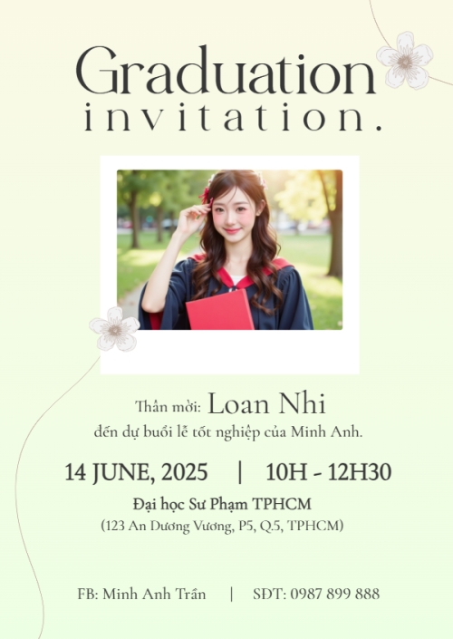 Tốt nghiệp, kỉ yếu, Graduation, yearbook, hiện đại, sang trọng, modern, hoa lá