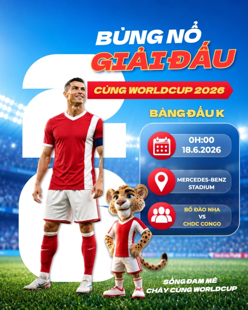 Bùng nổ giải đấu cùng Worldcup