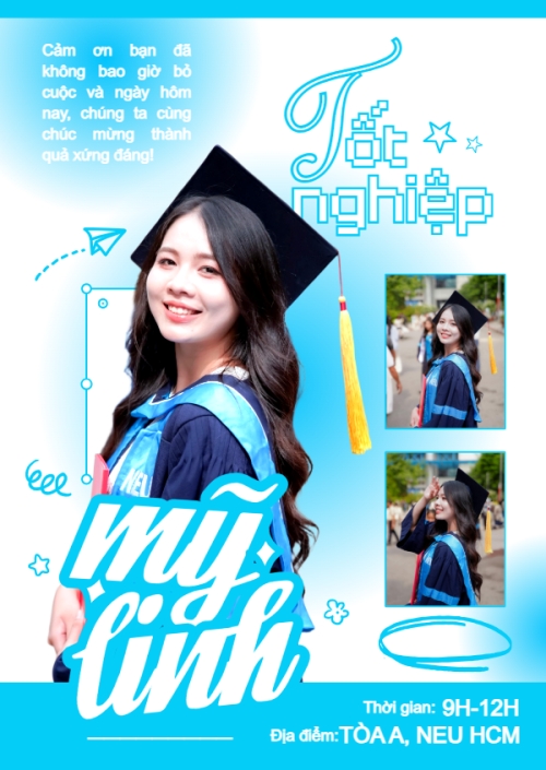 Mỹ Linh tốt nghiệp