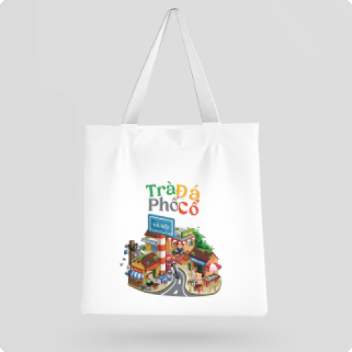 Mẫu thiết kế Túi canvas Hà Nội, du lịch, travel, khám phá, hội nhóm, tập thể, team