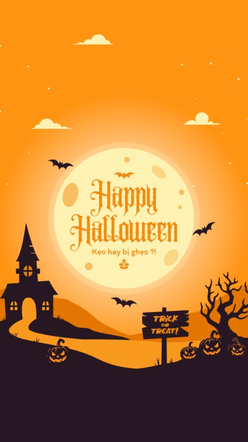 Halloween, lễ hội ma quái, sự kiện, event, dễ thương, cute, chibi, hoạt hình, cartoon