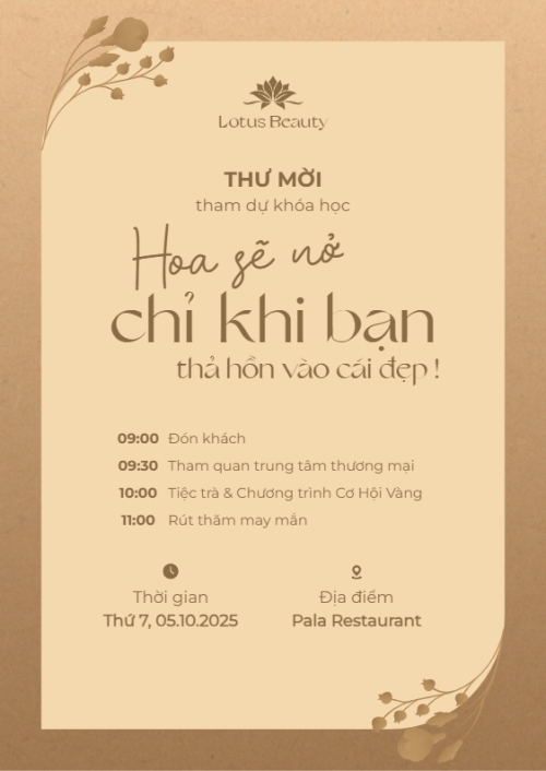Spa, beauty, làm đẹp, thẩm mỹ, wedding, sự kiện, event, hoa lá, hiện đại, sang trọng, modern