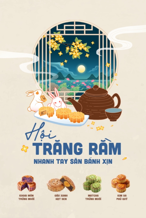 Trung thu, Tết Đoàn Viên, mid-autumn festival, sự kiện, event, lễ hội, festival, ẩm thực, food, bánh trung thu, cute, dễ thương