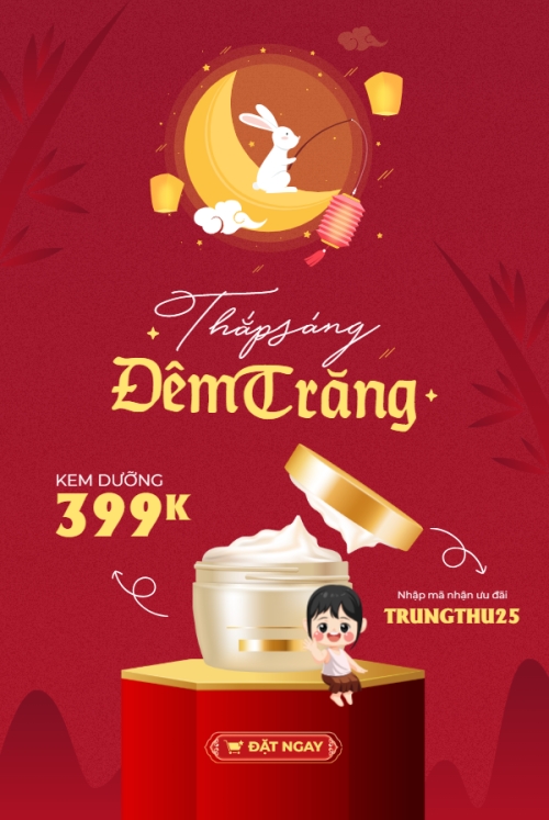 Trung thu, Tết Đoàn Viên, mid-autumn festival, sự kiện, event, lễ hội, festival, mỹ phẩm, beauty, làm đẹp, sale, giảm giá, dễ thương, cute