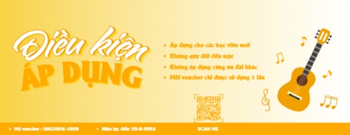 Gift voucher khai trương lớp guitar — 2
